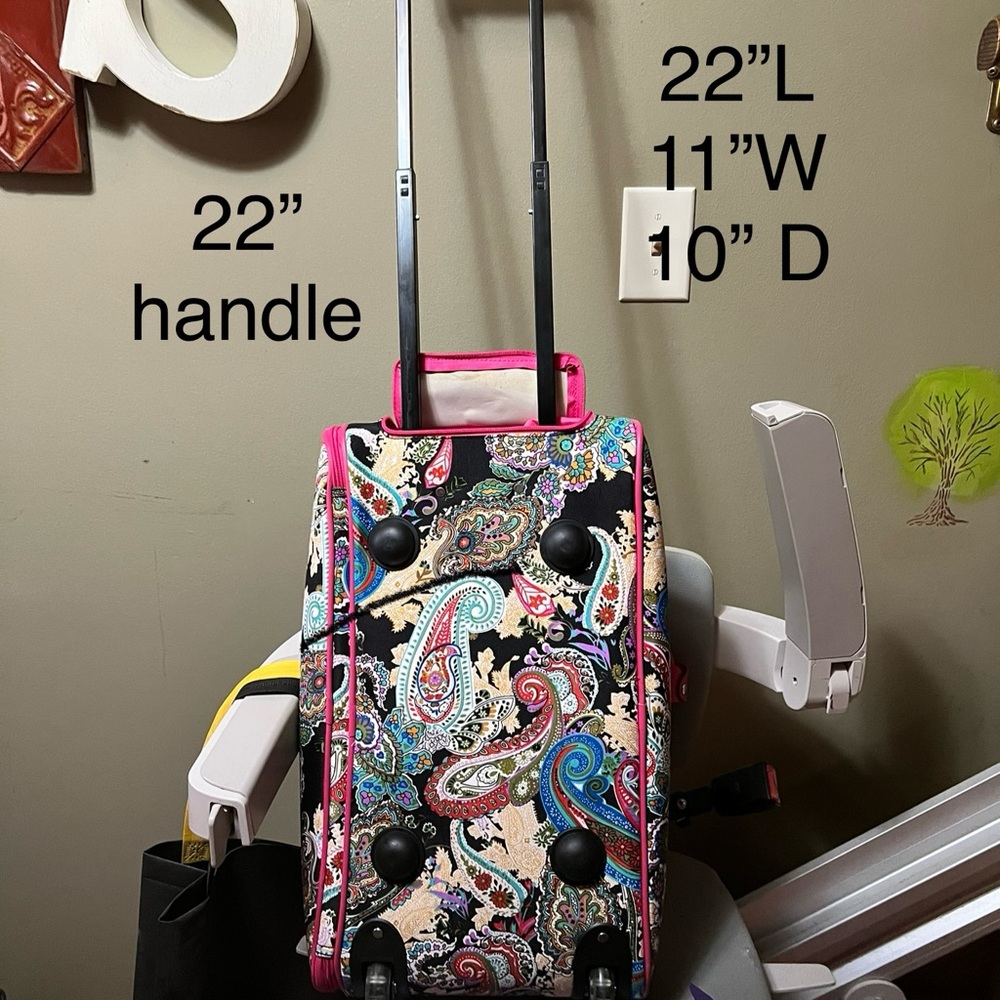 Colorful Paisley Rolling Suitcase